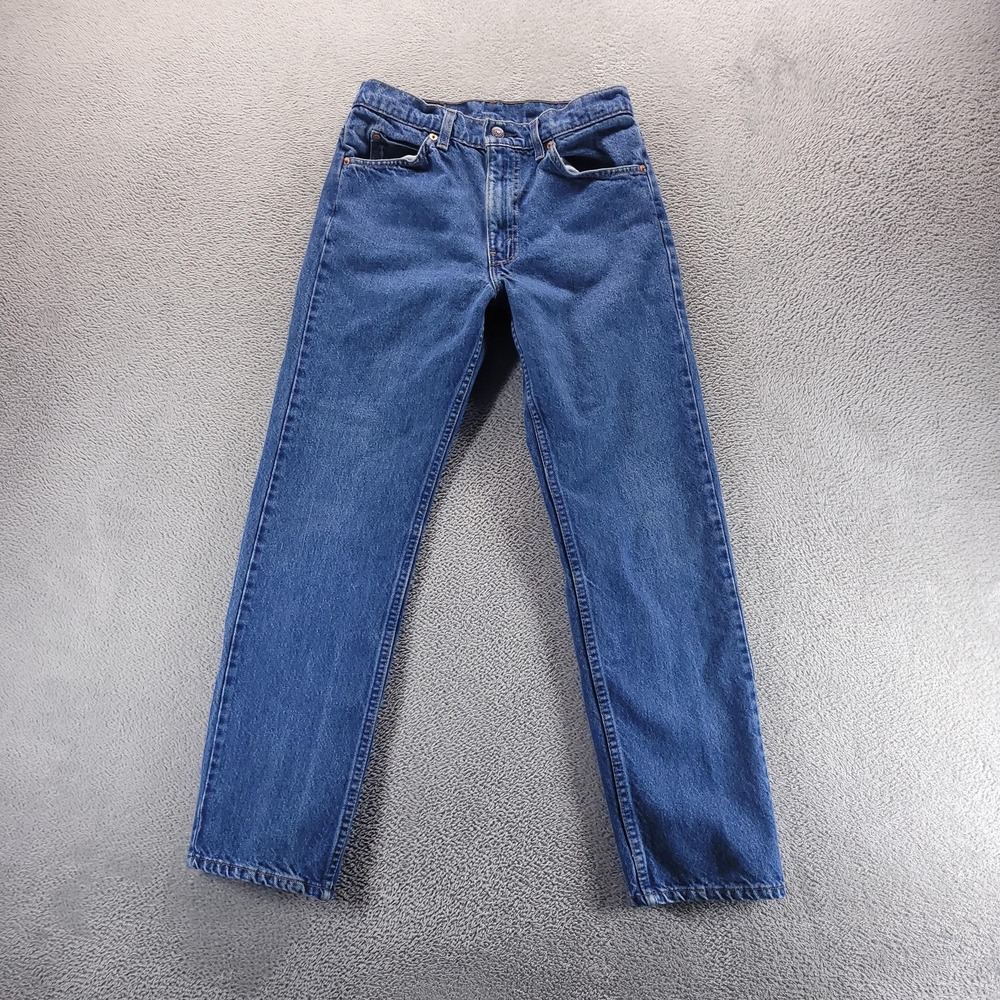 VTG Levis 505 Jeans Mens 30x30 Blue Straight Made In USA Orange Tab 80s
